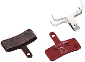 Tektro D40.11 Disc Brake Pad - Metal/Ceramic Compound, For Use with Dorado HD-E710 Disc Brakes, Red