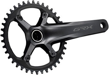 Shimano GRX FC-RX600-1 Crankset - 172.5mm, 11-Speed, 40t, 110 BCD, Hollowtech II Spindle Interface, Black
