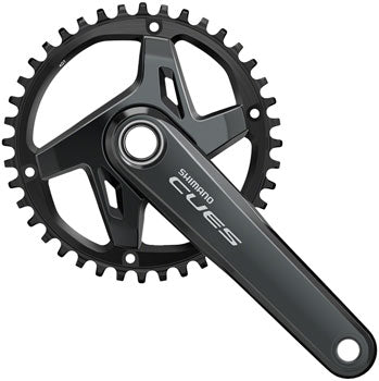 Shimano CUES FC-U8000-1 Crankset - 170mm, 9/10/11-Speed, 40t, Asymmetric 96 BCD, Hollowtech II, Black