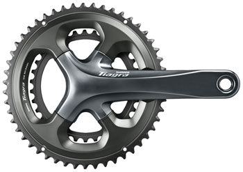 Shimano Tiagra FC-4700 Crankset - 175mm, 10-Speed, 50/34t, 110 Asymmetric BCD, Hollowtech II Spindle Interface, Gray