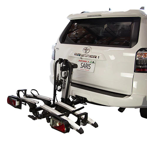 Saris Door County 2-Bike Motorized Hitch Rack, Electric Lift, Easy Tilt & Electric Rear Lights