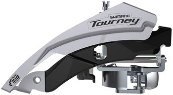 Shimano Tourney FD-TY601-L3 Front Derailleur - 6/7/8-Speed, Triple, Top Swing, Dual Pull, 31.8/34.9mm, 63-66° Chainstay Angle, 20t Cap.