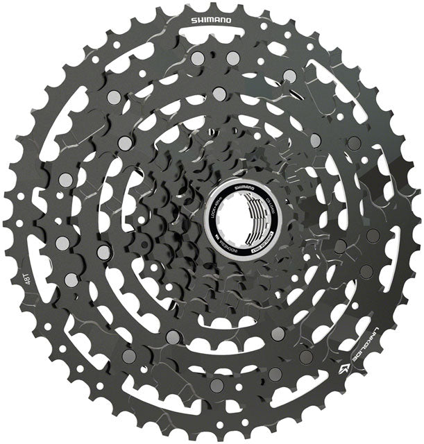 Shimano CUES CS-LG400-10 Cassette - 10-Speed, 11-48t, LINKGLIDE, Black