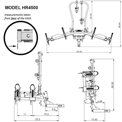 Hollywood Racks Destination E Bike Rack for Electric Bikes Hitch Rack