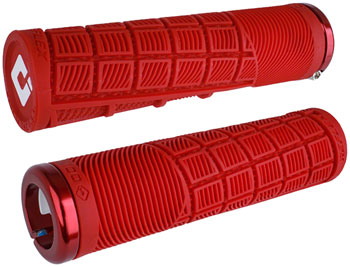 ODI Reflex V2.1 Grips - White/Red, Lock-On