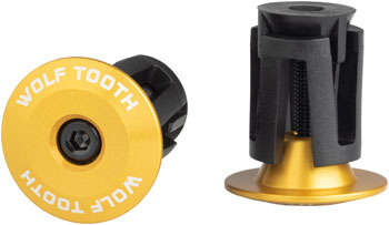 Wolf Tooth Alloy Bar End Plugs - Gold