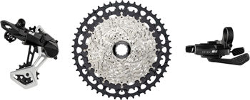 microSHIFT Advent MX 1x11-Speed Groupset - MX Trail Shifter, MX Pro Rear Derailleur, Aluminum Cage, Clutch, 11-50t Cassette, For XD Driver