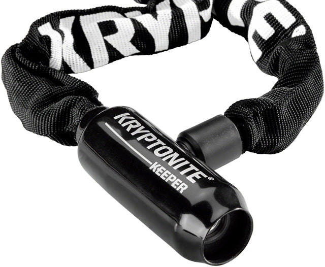 Kryptonite Keeper 585 Integrated Chain Lock - 85cm (2.8'), 5mm, Keyed, Black