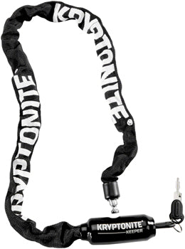 Kryptonite Keeper 585 Integrated Chain Lock - 85cm (2.8'), 5mm, Keyed, Black