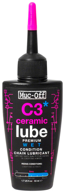 Muc-Off C3 Wet Ceramic Bike Chain Lube - 50ml, Drip
