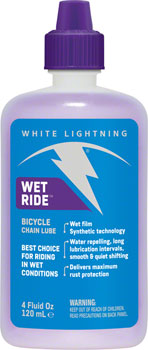 White Lightning Wet Ride Bike Chain Lube - 4oz, Drip
