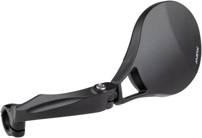 MSW Handlebar Mirror - Flat Bar, Left Side, HD Glass Lens