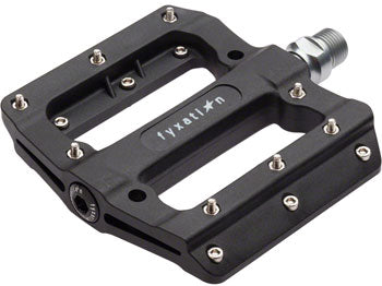 Fyxation Mesa MP Pedals - Platform, Composite/Plastic, 9/16", Black/Silver