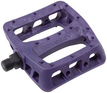 Odyssey Twisted PC Pedals - Platform, Composite/Plastic, 9/16", Midnight Purple