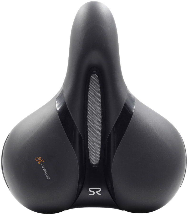 Selle Royal Respiro Stracciatella Saddle - Steel, Black, Relaxed