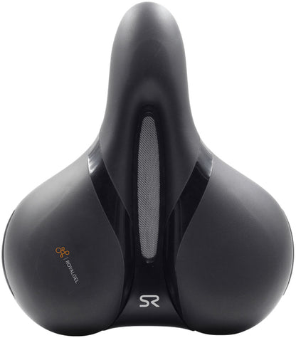 Selle Royal Respiro Stracciatella Saddle - Steel, Black, Relaxed