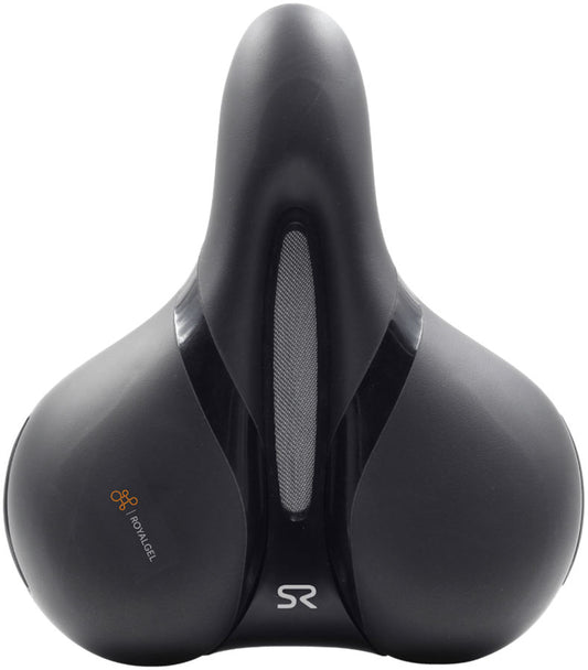 Selle Royal Respiro Stracciatella Saddle - Steel, Black, Relaxed