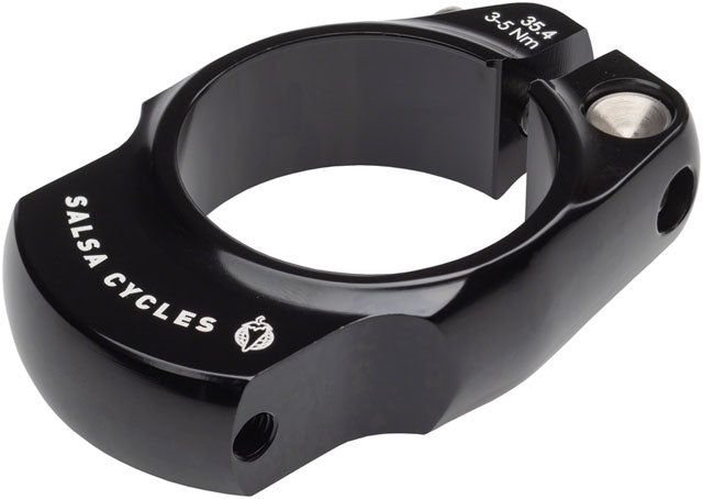 Salsa Rack-Lock Seatpost Clamp - 35.4mm, Bolt-On, Black