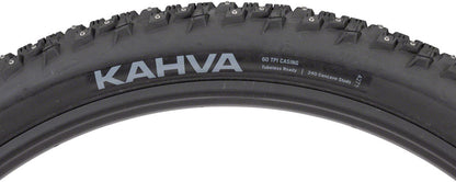 45NRTH Kahva Tire - 29 x 2.25, Tubeless, Folding, Black, 60tpi, 252 Concave Carbide Studs