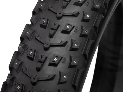 45NRTH Dillinger 5 Tire - 26 x 4.6, Tubeless, Folding, Black, 120 TPI, 258 Concave Carbide Aluminum Studs