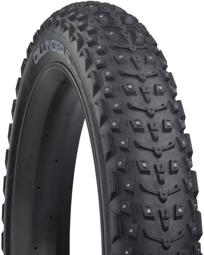 45NRTH Dillinger 5 Tire - 26 x 4.6, Tubeless, Folding, Black, 120 TPI, 258 Concave Carbide Aluminum Studs