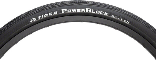 Tioga PowerBlock Tire - 24 x 1.6, Clincher, Wire, Black, 60tpi