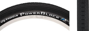 Tioga PowerBlock Tire - 20 x 1.75, Clincher, Wire, Black, 60tpi