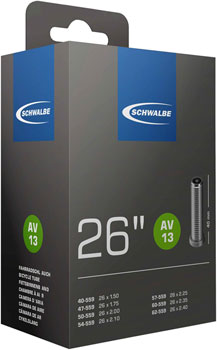 Schwalbe Standard Tube - 26 x 1.5 - 2.5, 40mm Schrader Valve