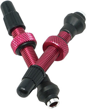 Industry Nine Tubeless Valves - 40mm, Pink, Pair