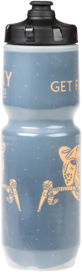 WHISKY Fancy Cat Coalition Purist Insulated Water Bottle - Black, Yellow, Red, 23oz