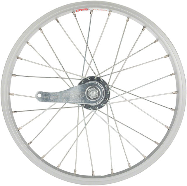 Sta-Tru Single Wall Rear Wheel - 16", 3/8" x 110mm, Coaster Brake, Freewheel, Silver, Clincher