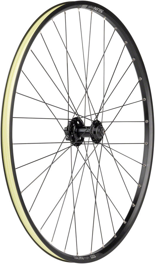 Quality Wheels Value Double Wall Series Disc Front Wheel - 27.5", QR x 100mm, 6-Bolt/Rim, Black