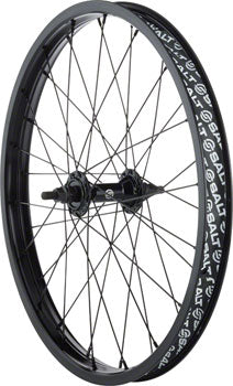 Salt Rookie Front Wheel - 20", 3/8" x 100mm, Rim Brake, Black, Clincher