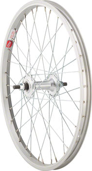 Sta-Tru Single Wall Front Wheel - 20", 3/8" x 100mm, Rim Brake, Silver, Clincher
