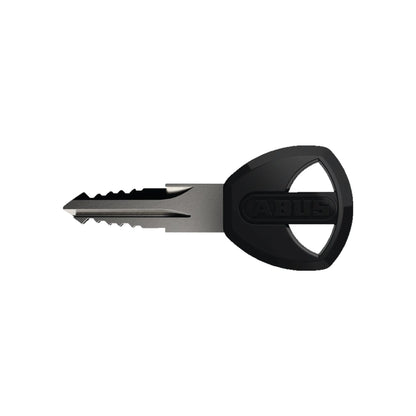 ABUS Primo 5510 Keyed Coiled Cable Lock: 180cmx10mm With Mount, Black (Bicycle Locks) – studio photo