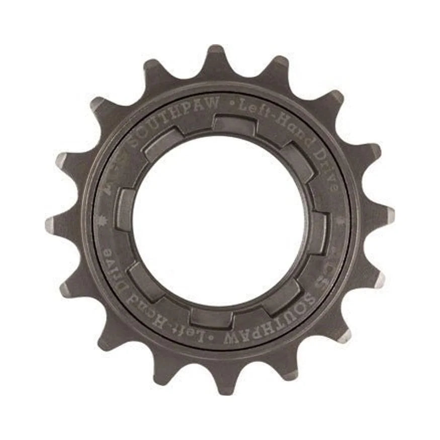 ACS Southpaw Freewheel - 16t, Gun Metal, For Left Hand Drive (Bicycle Cassettes & Freewheels) – studio product photo