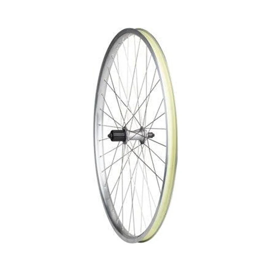 Quality Wheels Value HD Series Rear Wheel - 29", QR x 135mm, Rim Brake, HG 10, Silver, Clincher – Basic Replacement Quality Wheels Value HD Series Rear Wheel - 29", QR x 135mm, Rim Brake, HG 10, Silver, Clincher (Bicycle