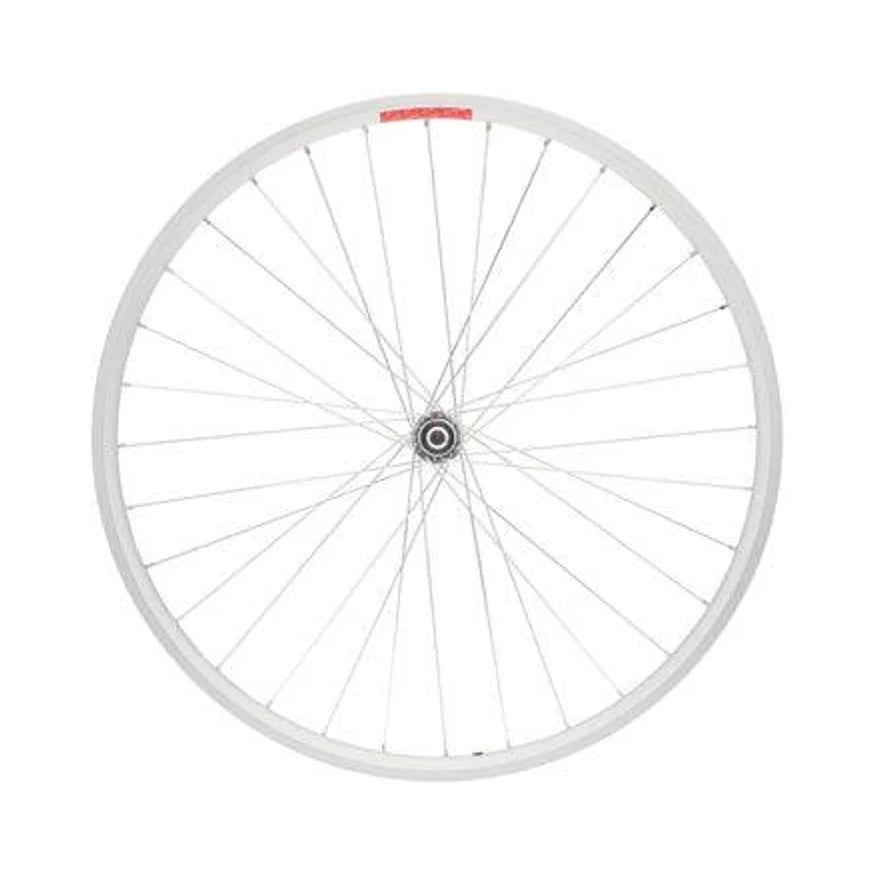 Basic Replacement Sta-Tru Double Wall Front Wheel - 24", Bolt-On, 3/8 x 100mm, Silver (Bicycle Wheels) – studio product photo