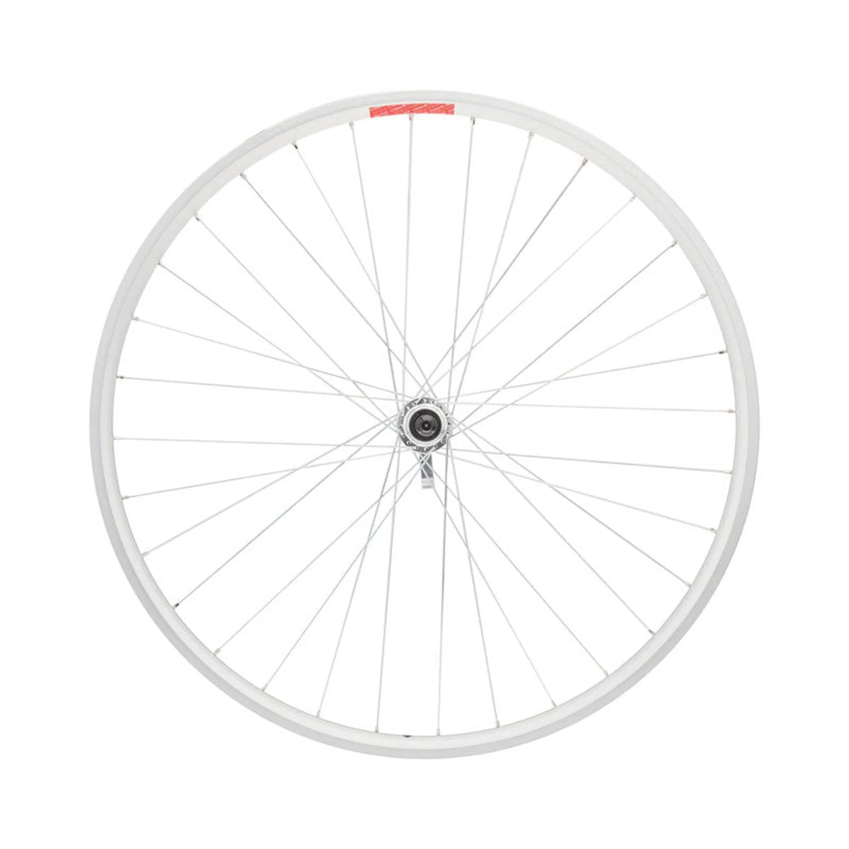 Basic Replacement Sta-Tru Double Wall Rear Wheel - 27.5", QR, 10 x 135mm, Freewheel, Silver (Bicycle Wheels) – close-up