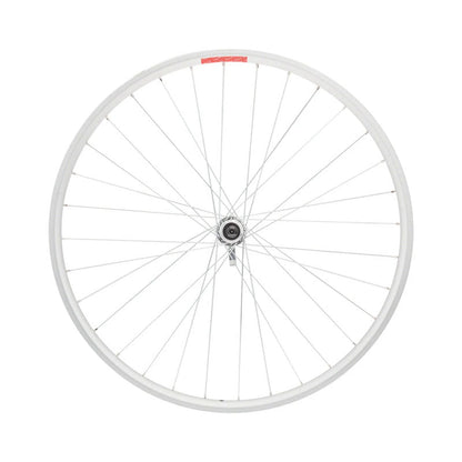 Basic Replacement Sta-Tru Double Wall Rear Wheel - 27.5", QR, 10 x 135mm, Freewheel, Silver (Bicycle Wheels) – close-up
