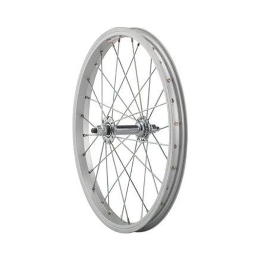 Sta-Tru Single Wall Front Wheel - 16", 5/16" x 100mm, Rim Brake, Silver, Clincher – Basic Replacement Sta-Tru Single Wall Front Wheel - 16", 5/16" x 100mm, Rim Brake, Silver, Clincher (Bicycle Wheels)