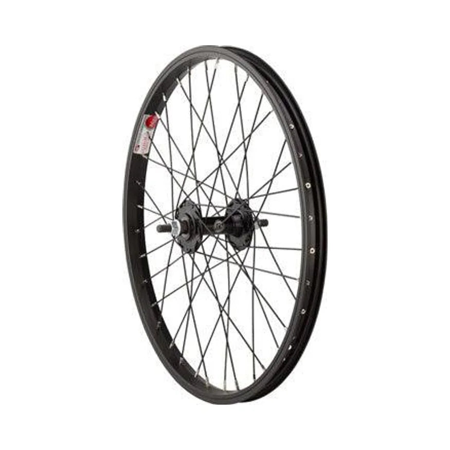 Basic Replacement Sta-Tru Single Wall Front Wheel - 20", 3/8" x 100mm, Rim Brake, Black, Clincher (Bicycle Wheels) – studio