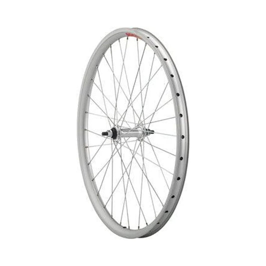 Sta-Tru Single Wall Front Wheel - 24", Bolt On 3/8" x 100mm, Rim Brake, Chrome, Clincher – Basic Replacement Sta-Tru Single Wall Front Wheel - 24", Bolt On 3/8" x 100mm, Rim Brake, Chrome, Clincher (Bicycle Wheels)