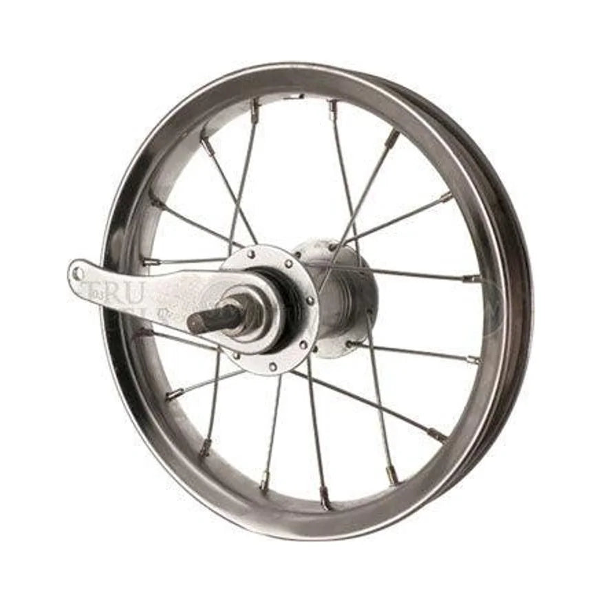 Sta-Tru Single Wall Rear Wheel - 12", 5/16" x 104mm, Coaster Brake, 3 Prong Cog, Silver, Clincher – Basic Replacement Sta-Tru Single Wall Rear Wheel - 12", 5/16" x 104mm, Coaster Brake, 3 Prong Cog, Silver, Clincher (Bicycle