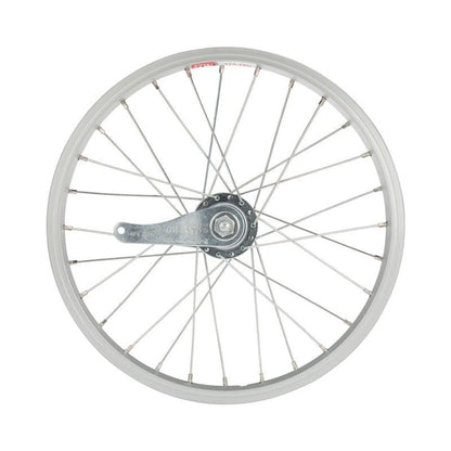 Sta-Tru Single Wall Rear Wheel - 16", 3/8" x 110mm, Coaster Brake, Freewheel, Silver, Clincher – Basic Replacement Sta-Tru Single Wall Rear Wheel - 16", 3/8" x 110mm, Coaster Brake, Freewheel, Silver, Clincher (Bicycle (view 3 of 4)