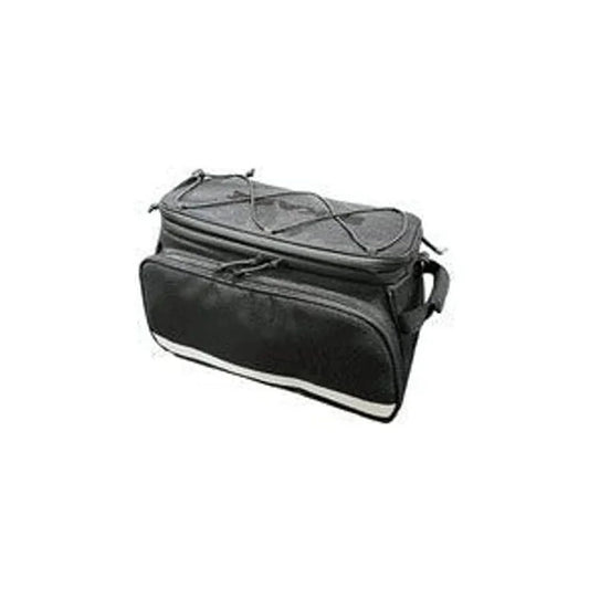 BiKASE Big Poppa Rack Bag, 26.0L, Strap Mount, Black (Bicycle Bags & Panniers) – studio product photo