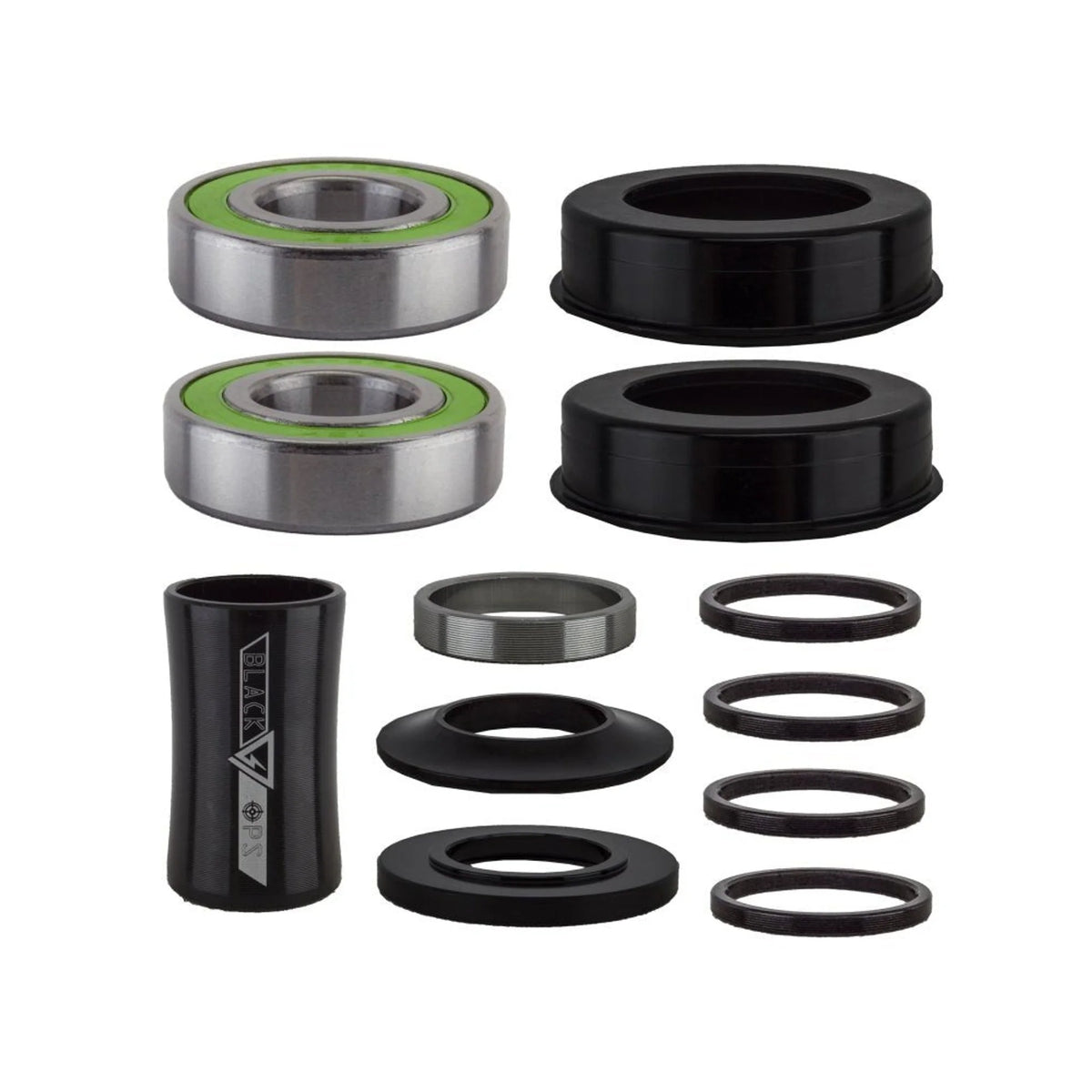 Black Ops Mid/USA Dualie BB - 19mm (Bicycle Bottom Brackets) – studio product photo