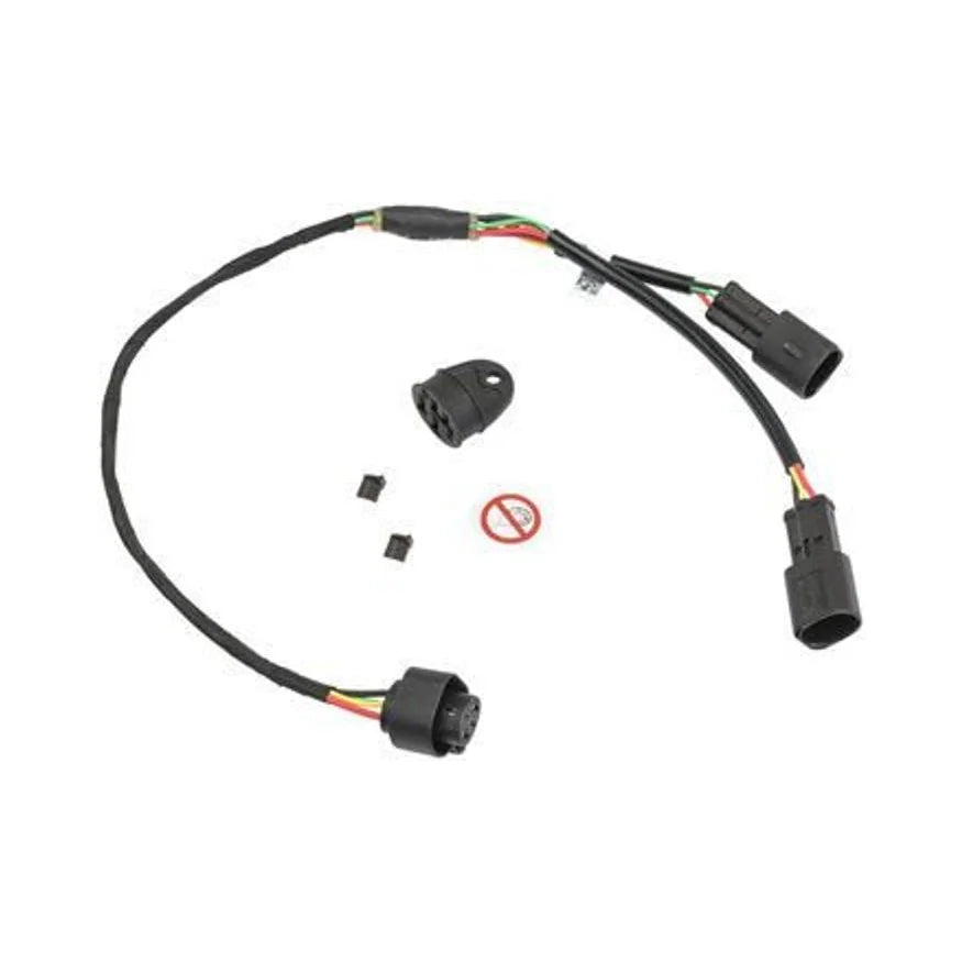 Bosch Dual Battery Y-Adapter - 515/430mm cable, Charging Socket, eBike System 2 (Ebike Battery Cables) – studio product photo