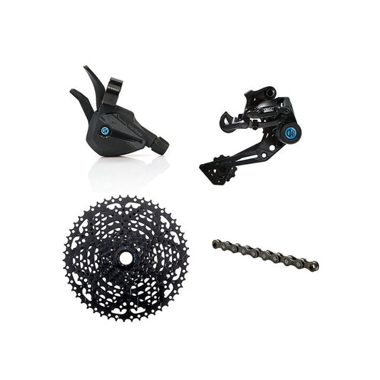 BOX Three Prime 9 X-Wide Single Shift eBike Groupset - Includes X-Wide Rear Derailleur, 11-50t Cassette, Single Shift Shifter, Prime 9 Chain – BOX Three Prime 9 X-Wide Single Shift eBike Groupset - Includes X-Wide Rear Derailleur, 11-50t Cassette, Single Shift