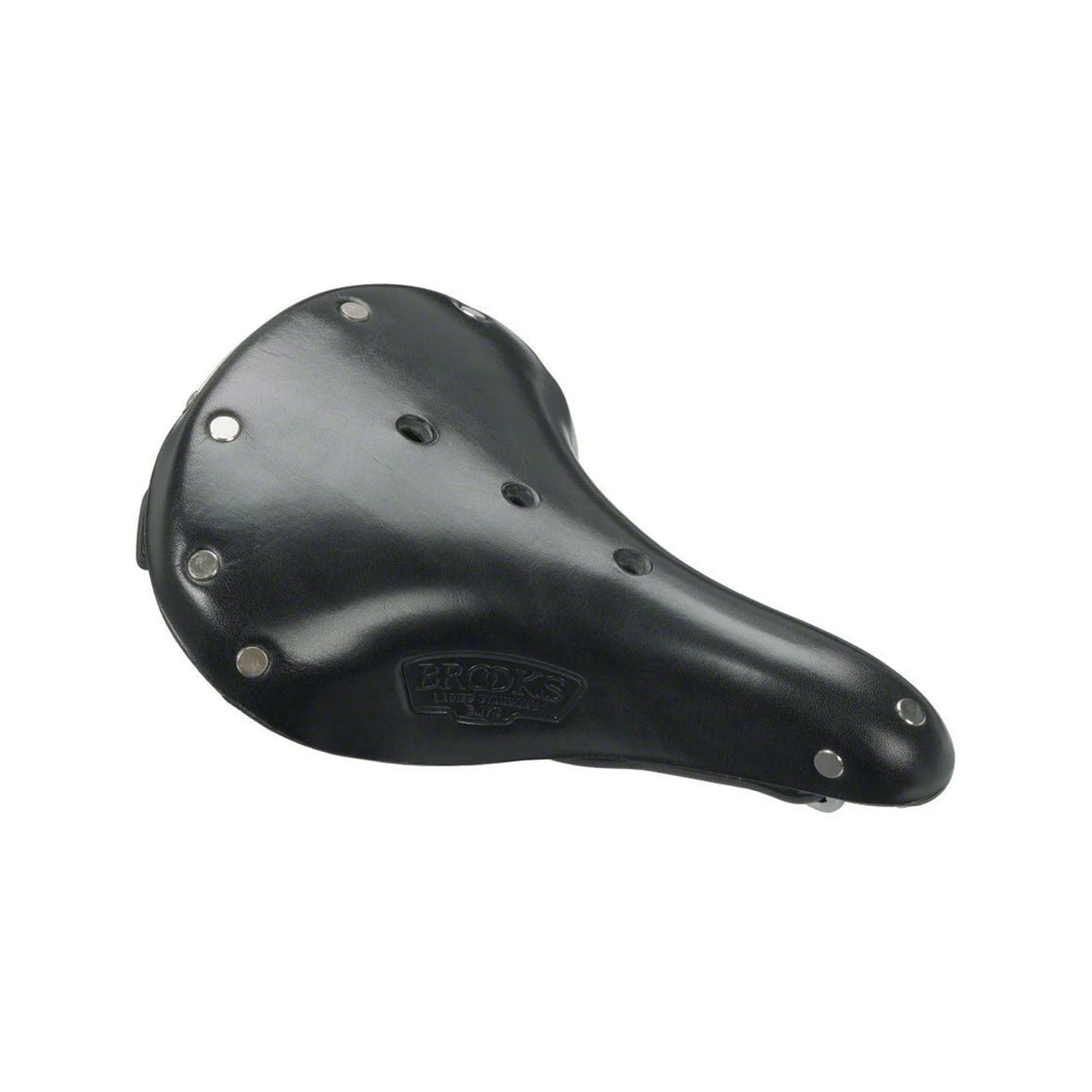Brooks B17 Standard Saddle - Steel, Black, Women's (Bicycle Saddles) – studio photo